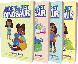 Jade's Pet Dinosaur series by author Natasha Deen